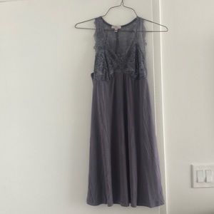 Fleur't Belle Epoque Lace T-Back Chemise purple